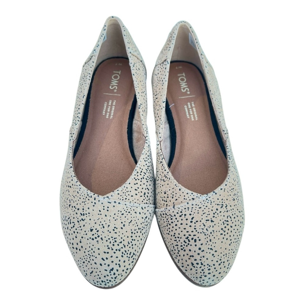 TOMS Women's, Jutti Neat Flat Black And Tan Size 7 Brand New No Box